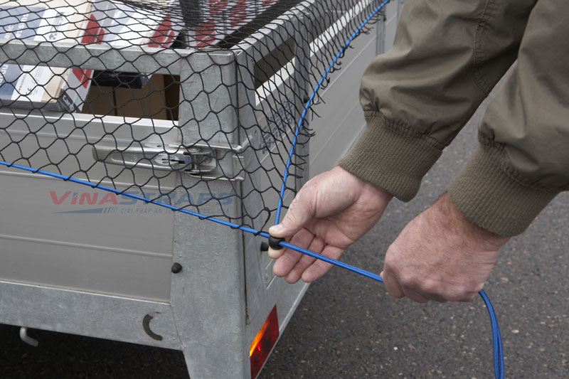 Cách sử dụng lưới ràng hàng, lưới phủ hàng, lưới ràng đồ trên thùng xe